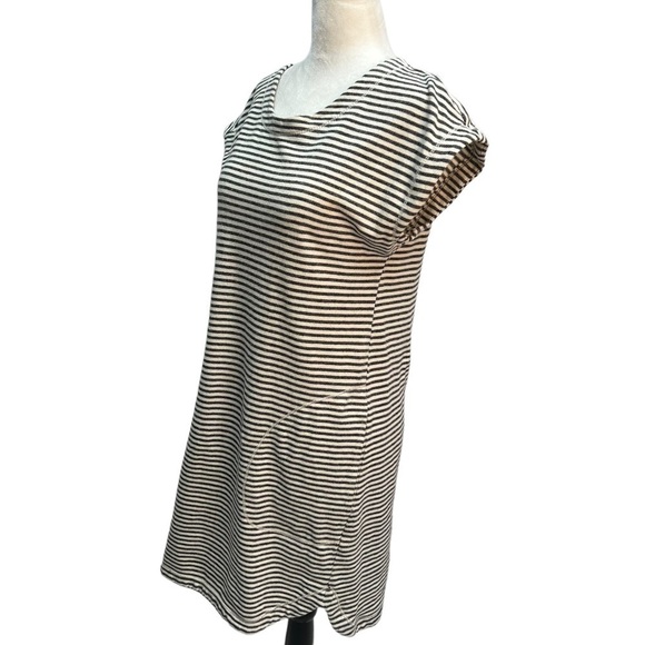 MAX Studio Striped Short Sleeve T-Shirt Dress Size S - Picture 4 of 11